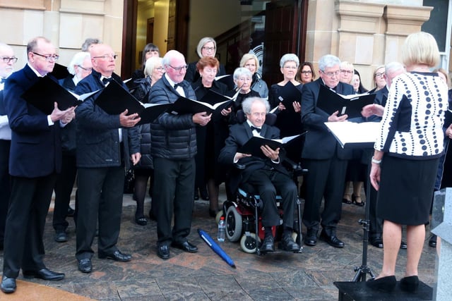 Coleraine Community Choir entertained the crowds