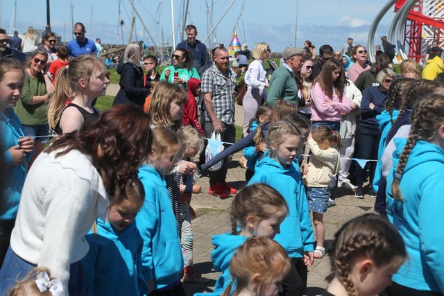 Crowds at the Rathlin Sound Maritime festival in Ballycastle on Sunday