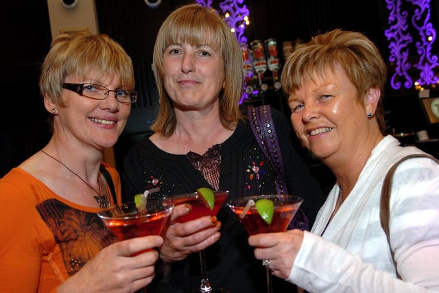Anne, Margaret and Marie who had a great night at the Sex and the City 2 pre-show party held in the Mint Cafe Bar, Cookstown  in 2010.