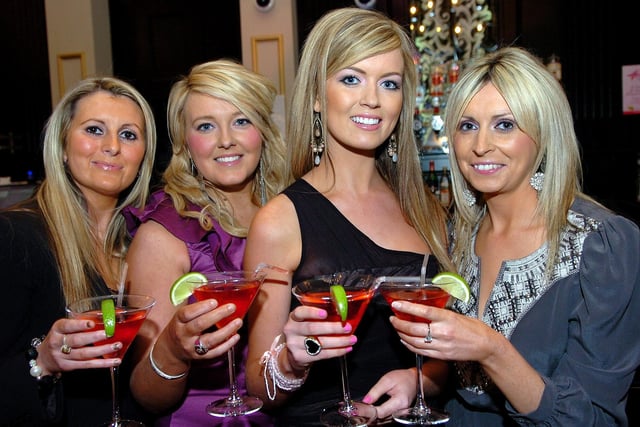 Enjoying cocktails during the Sex and the City 2 pre-show party held in the Mint Cafe Bar in 2010 were Francesca, Aideen, Julie Ann and Siobhan.