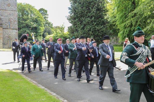 Members of Royal Hillsborough Branch of the Royal British Legion. Pic by Norman Briggs rnbphotographyni