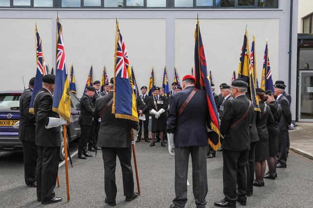 Royal British Legion Standard Bearers. Pic by Norman Briggs, rnbphotographyni