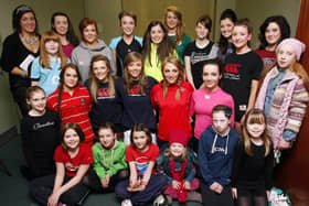Models pictured during the Eoghan Rua Camogs Fashion Show at the Star of the Sea Parish Centre in Portstewart in September 2010