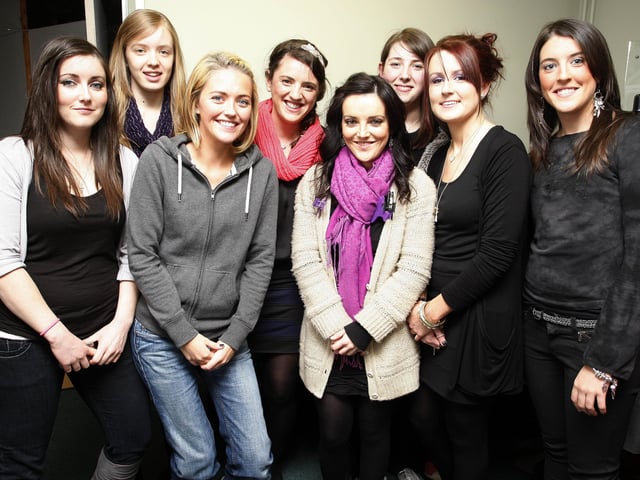 Helpers and models pictured during the Eoghan Rua Camogs Fashion Show at the Star of the Sea Parish Centre in Portstewart in September 2010
