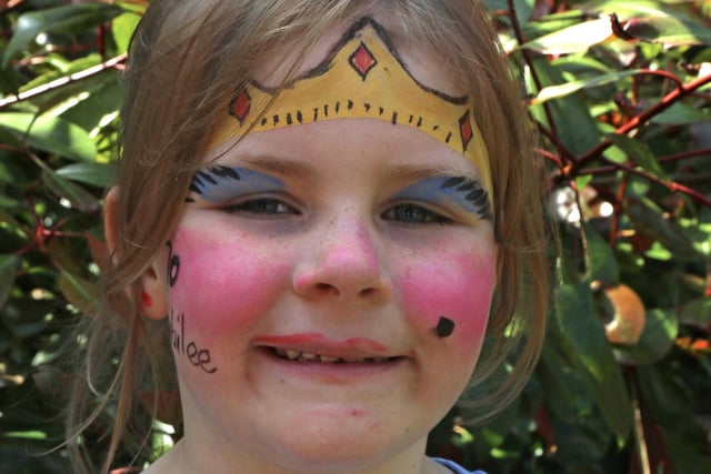 The young people enjoyed face painting at the Glenavy Parish Jubilee celebrations