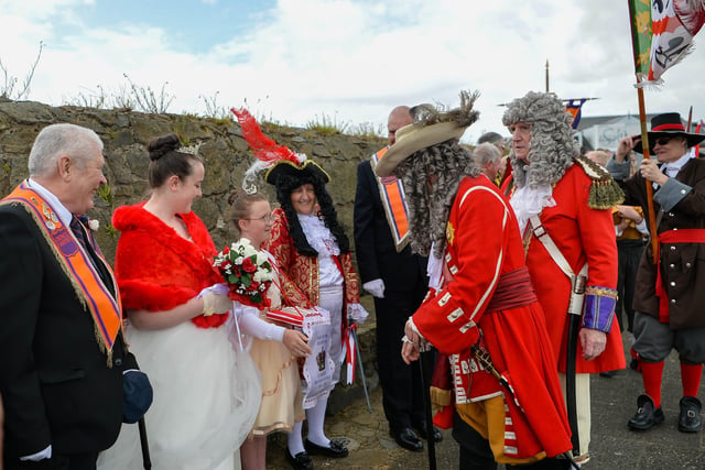Enjoying the memorable occasion in Carrickfergus. Picture: Andrew McCarroll/ Pacemaker Press