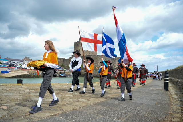 In costume for the occasion. Picture: Andrew McCarroll/ Pacemaker Press