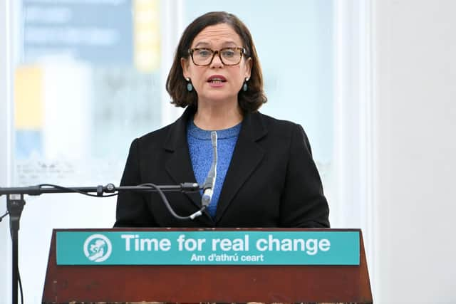 Sinn Fein 
President Mary Lou McDonald. Picture: Stephen Hamilton / Presseye