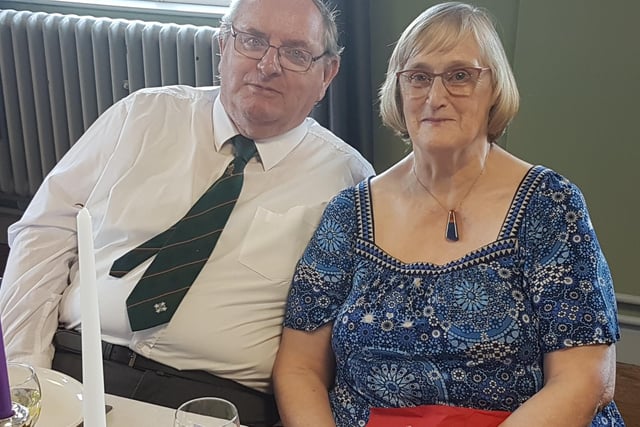 Desmond (past chairman) and Elizabeth Campbell at the UDR Association jubilee dinner.