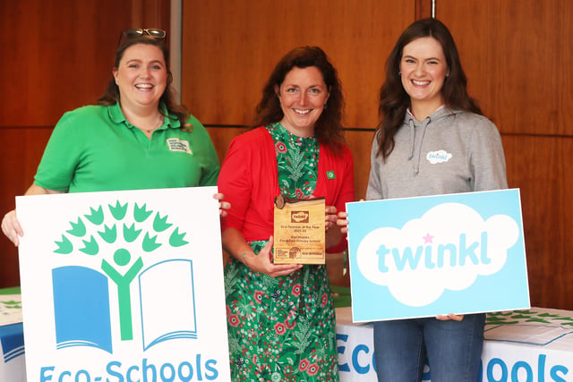 Pond Park tecaher Keri Shanks was named Eco Teacher of the Year