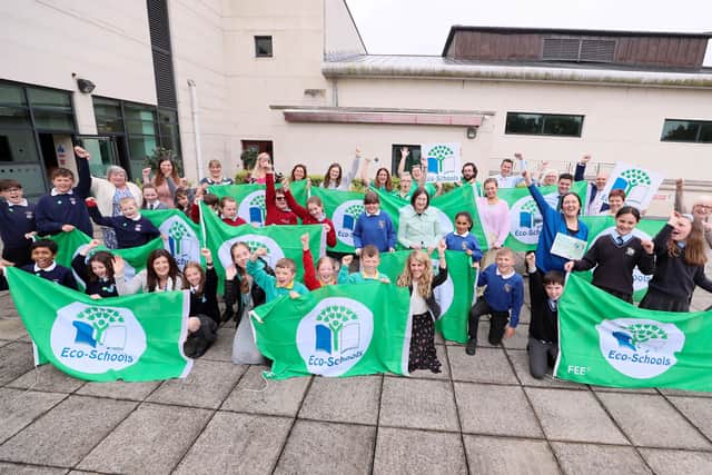 Local schools celebrated receiving their Eco Flag