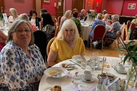 Enjoying the Leukaemia & Lymphoma NI charity  fundraiser in the Blue Circle club which was a 'Ladies who Lunch' with a prosecco reception.