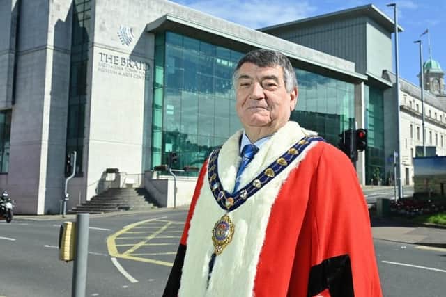 The Mayor of Mid and East Antrim Alderman Noel Williams