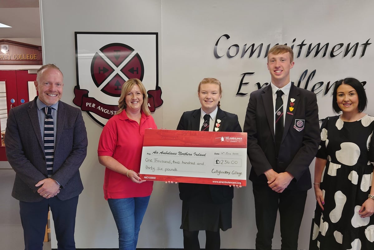 Cullybackey College aids Air Ambulance