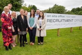 Nicola McCloskey with the recruitment team