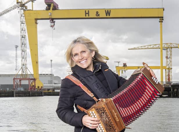 Sharon Shannon helps to launch this year's Belfast Tradfest