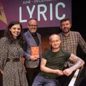 Clare McMahon, Jimmy Fay, Paul McVeigh, Conor Mitchell at the launch of the new season at the Lyic Theatre