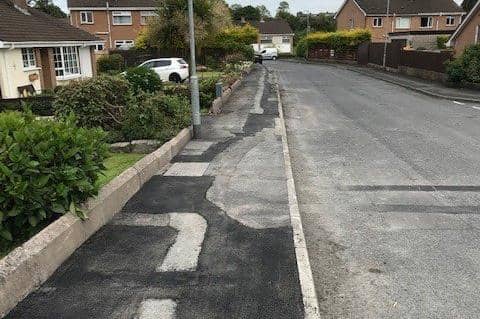 Pavements in Mossgreen, Richhill, Co Armagh have been dug up by services many times.