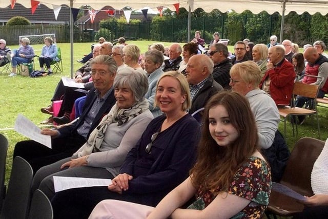 Abbie, family and friends at the Jubilee Picnic and Praise