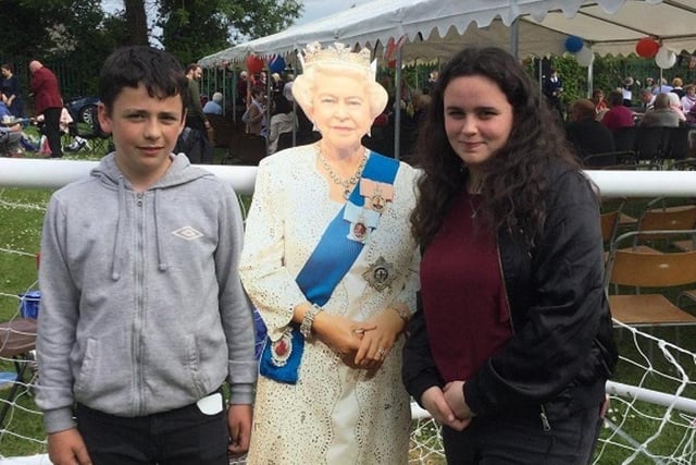 William and Rose with Her Majesty at Jubilee Picnic & Praise