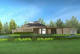 An artist's impression of the new crematorium.