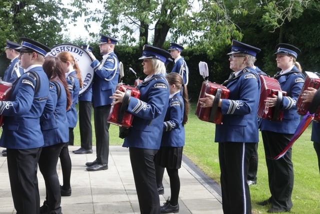 Bushside Band pictured during the Derrykeighan Guiding Star LOL 995 service of remembrance