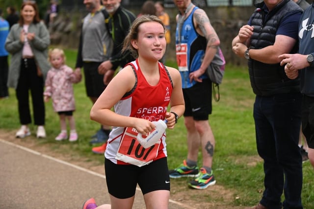 Rachel Hughes taking part in the Newell 10k and 5k