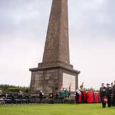 Tributes were paid to Co Antrim's fallen at the annual Somme memorial service at Knockagh Monument.