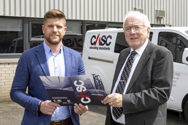 Alderman Allan Ewart and Karl Crockard, Managing Director of CASC