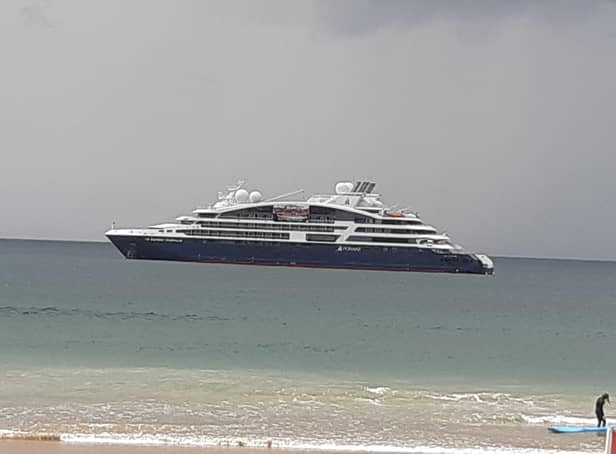 The cruise ship at Portrush