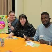 Grzegorz Porzezinski, from Poland, Patricia Gorman from Northern Ireland, Julie McGowan Project Designer and Lead Artist and Chaminda Cordes, Germany at an Urban Survival Kits (USK) workshop