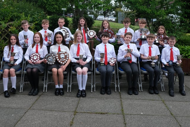 Cup and Shield Winners at the DH Christie Memorial PS prize day