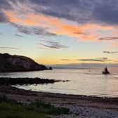 Two swimmers were reported missing. Pic by Portmuck Coastguard.
