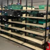 Shelves are bare at Craigavon Food Bank which supports people across the Lurgan and Portadown areas. They have appeal for donations of essential items to help those who are struggling during this Cost of Living Crisis.