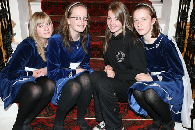 Marlene Dunlop dancers Lily Sittlington, Michelle Grant, Louise Kennedy and Annie Hirt pictured during the Portrush Dancing Festival in 2007