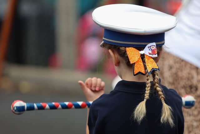 It was all about the detail for this member of Loyal Sons of Benagh Flute Band at the Newy Twelfth parade in 2021. Picture: Philip Magowan / PressEye