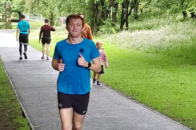Andrew Newell at the Sixmilewater Parkrun