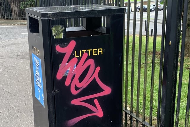 Bins are a particular target for graffiti in Craigavon and Portadown.