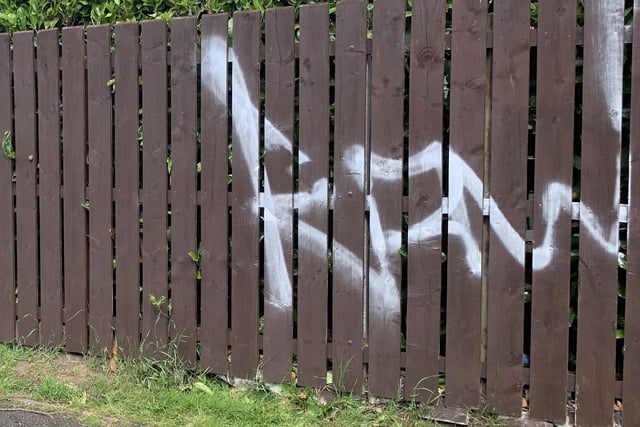 Similar graffiti tags have appeared on walls and fences across the Craigavon and Portadown area.