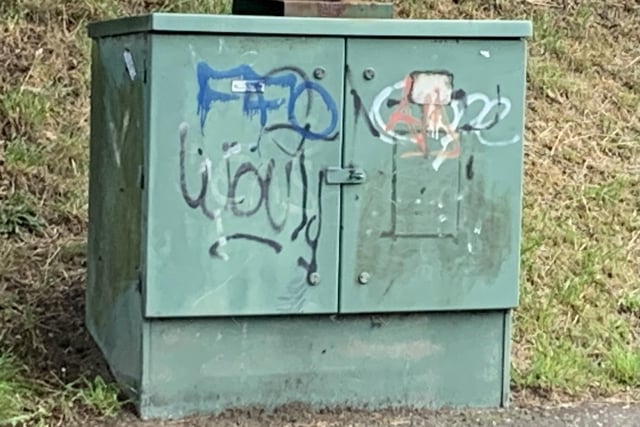 Service boxes in the Portadown and Craigavon area targeted by graffiti.