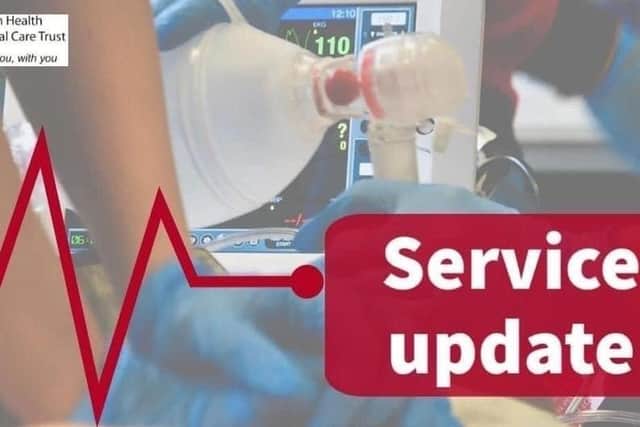 Southern Health Trust warns of disruption to some services due to a new surge in Covid19 in the Armagh, Banbridge, Craigavon, Newry and Mid Ulster areas.