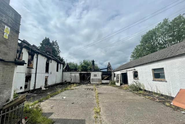 A number of fires have been reported over the past week at the derelict farm in the Ballycorr Road area. (Pic by Love Ballyclare).