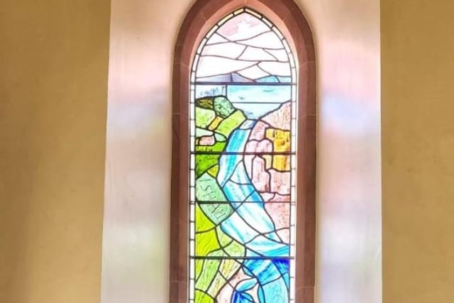 The ‘Water of Life’ stained glass window to mark the anniversary