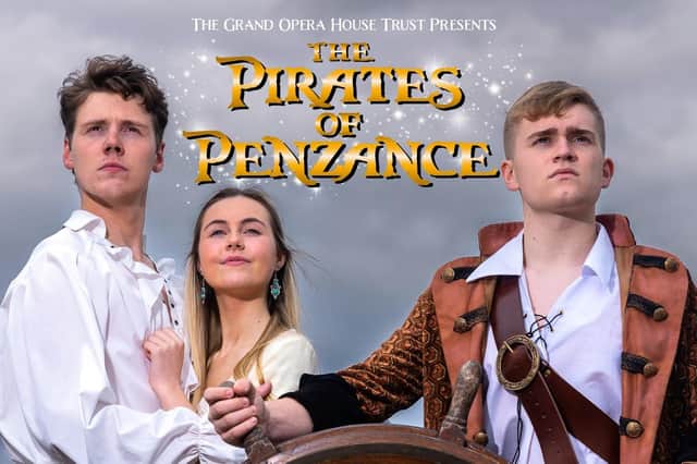 Richard Collins BEM as Frederic, Lucia McLaughlin as Mabel, Robbie McMinn as The Pirate King