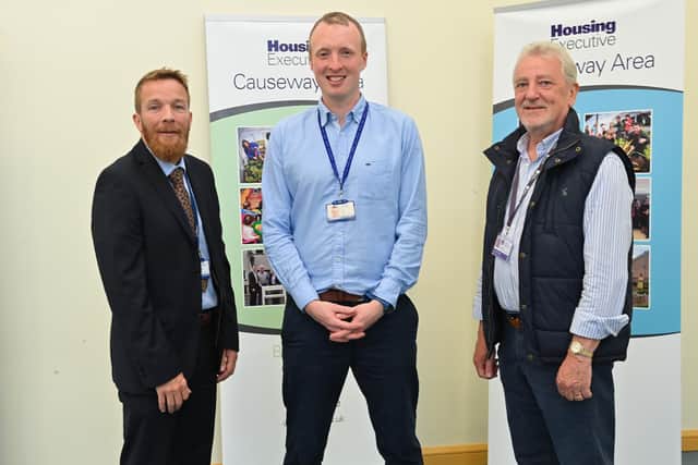 Professionals who gave advice to local residents at the Kilrea and Garvagh drop-in evenings included Mark Alexander, Causeway Area Manager, and Tim Gilpin, Rural and Regeneration Unit Manager, both from the Housing Executive, and Gary Mullan, Community Planning Officer, Causeway Coast and Glens Borough Council