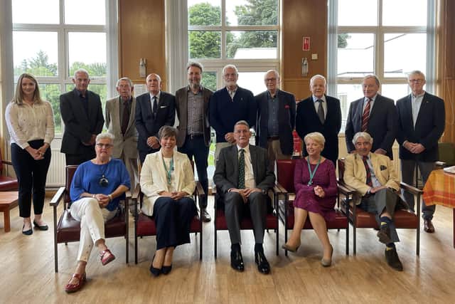 A group photo including the Trust Board Members with guests Ms Wendy Magowan and Ms Diane Spence representing the Northern Health and Social Care Trust;