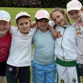 .Georgia, Molly, Jessica, Natasha and Faye having fun at Killowen Primary School Sports Day back in June 2010