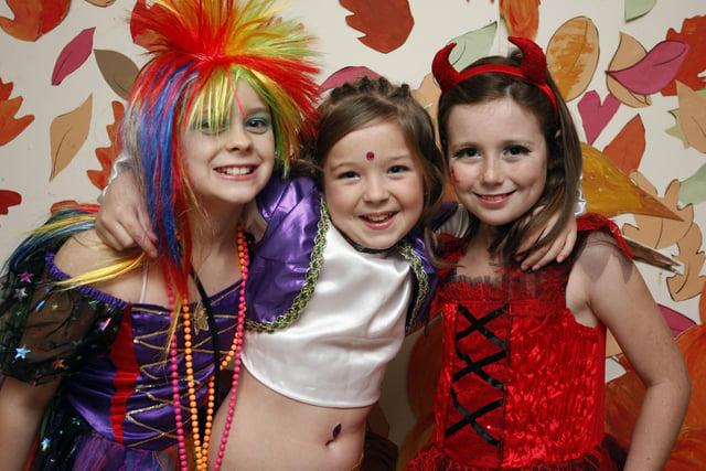 Molly, Erin and Chelsea having fun at the Killowen Primary School Halloween Party back in 2010