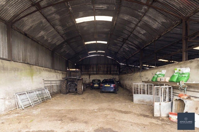 There is a full range of farm buildings, stores and general purpose sheds.