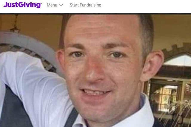 The JustGiving page in memory of John Steele